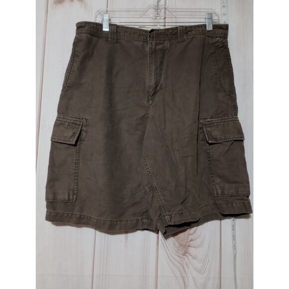 Gap Cargo Shorts Mens 34 Linen Blend Loose Fit Utility Pockets Summer Lightweigh - Picture 1 of 6